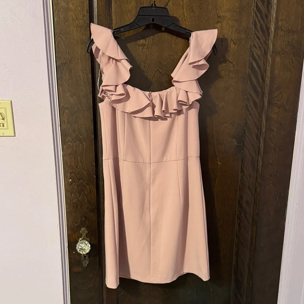 French Connection Blush Ruffle Mini Dress - Picture 3 of 4